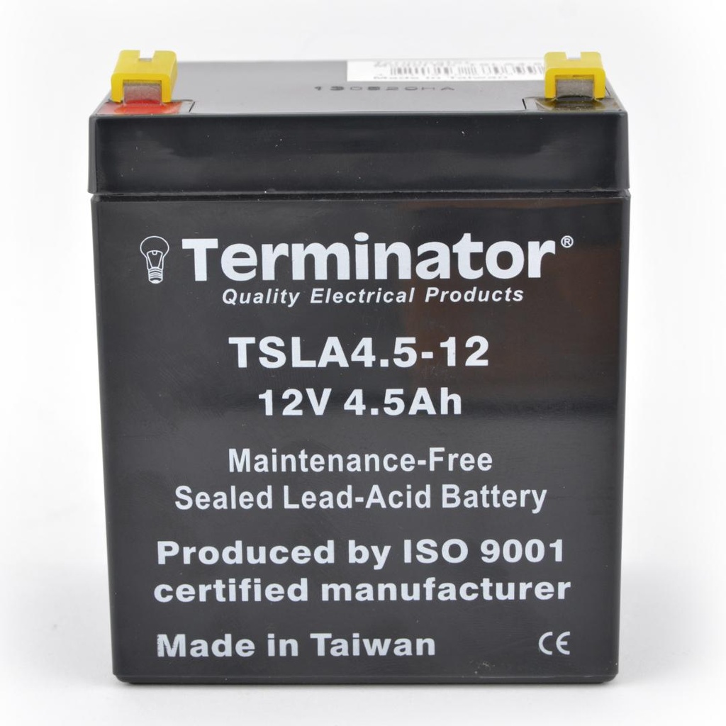 Terminator Sealed Lead Acid Battery TSLA 4.5-12,12V-4.5Ah