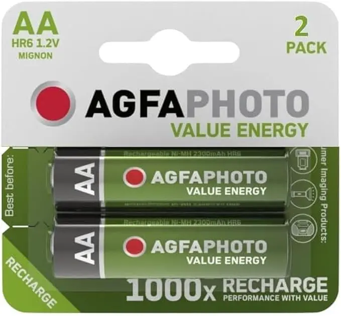 [861005] AGFA Rechargable AA,1000 mAh BP2