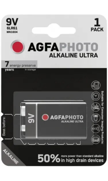 [850733] AGFA ULTRA,Black 9V