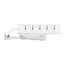 Terminator 5 way 3 meter universal power extension socket - TPB 725-3M