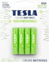 Tesla Batteries AAA Green + Rechargeable (HR03/Blister Foil/4pcs