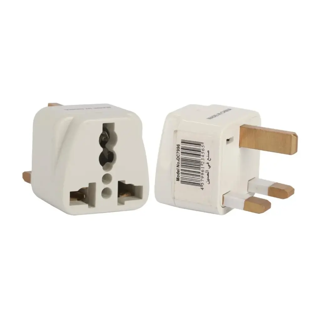 [QC 7996] Terminator Travel Adaptor Universal Socket 3 Flat Pin #QC 7996