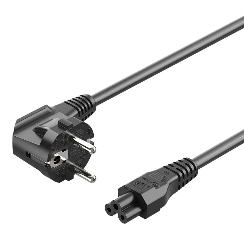 VENTION ZCKBAC 3-Prong Power Cord 1.8M cable C5 Connector EU Plug