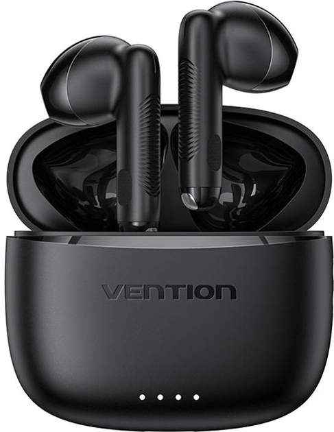 [NBHB0] Vention ELF E03 Wireless Earbuds, Up to 6 Hours Playback, Charging Case Included, Bluetooth Connectivity, Compact Design, Black - NBHB0