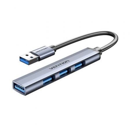 VENTION  USB 3.0 to USB 3.0/USB 2.0*3 Mini Hub 0.15M Gray Metal Type Model # CKOHB