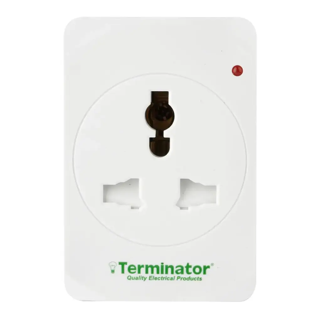 [TMA 163A] Terminator Power Adapter 3 Way Universal Sockets Universal Multi Plug Multi Adaptor with Neon Indicator TMA 163A