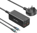 VENTION 4-Port USB (C + C + A + A) GaN Charger (100W/100W/18W/18W) UK-Plug Black Model # FBSBG-UK