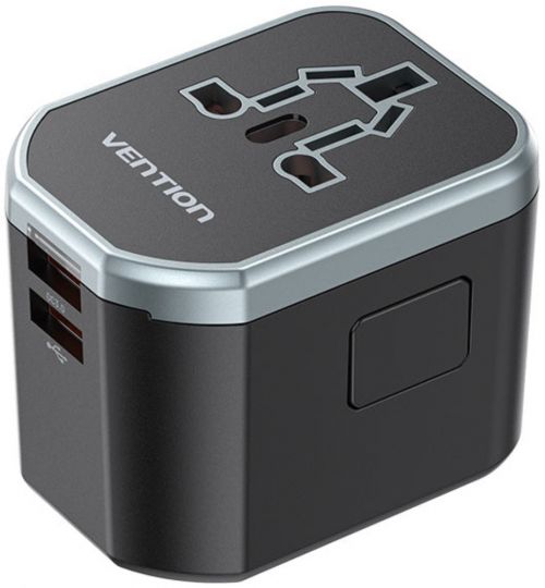 VENTION 3-Port USB (C + A + A) Universal Travel Adapter (20W/18W/18W) Black
Model # FJCB0