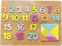 BUY4LESS - Wooden Puzzle Toys For Kids Numbers Matching Early Educational Games