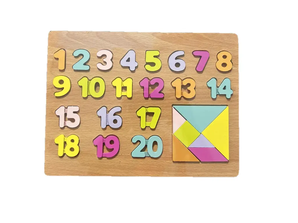 BUY4LESS - Wooden Puzzle Toys For Kids Shapes Early Educational Games