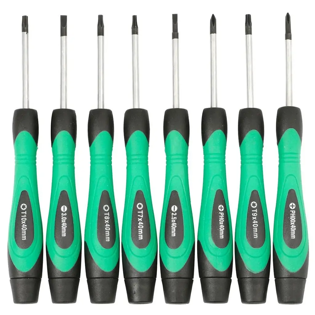 [TTSDS 328] Terminator Screw Driver Set 8 3Pcs Torx Heads With Plastic Handle And Tweezer