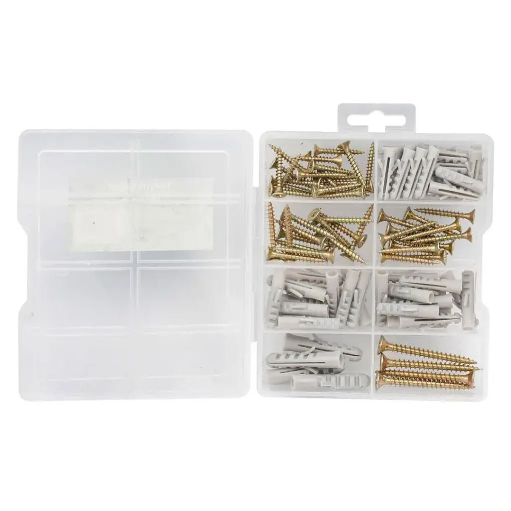 [TSK 06WA] Terminator Wood Screw 98 Pcs and Anchor Kit