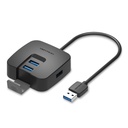 VENTION 4 Ports USB3.0 HUB 0.15M Black Model # CHBBB