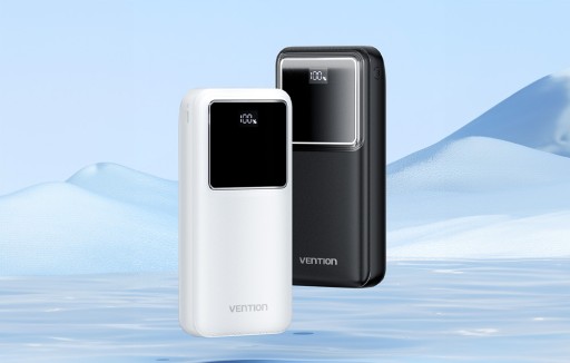 [FHLB0] VENTION 20000mAh Power Bank (Micro-USB + USB-C + USB-A + USB-A) 22.5W Black LED Display Type Model # FHLB0