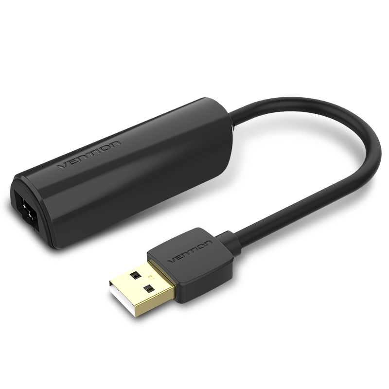 [CEGBB] VENTION USB 2.0 to 100Mbps Ethernet Adapter ABS Type Black 0.15m Model # CEGBB