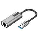 VENTION USB 3.0-A to Gigabit Ethernet Adapter Gray 0.15M Aluminum Alloy Type Model # CEWHB