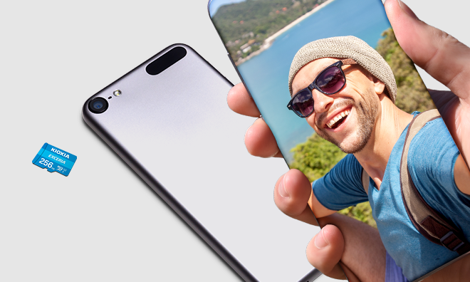 KIOXIA microSD EXCERIA 256GB Blue