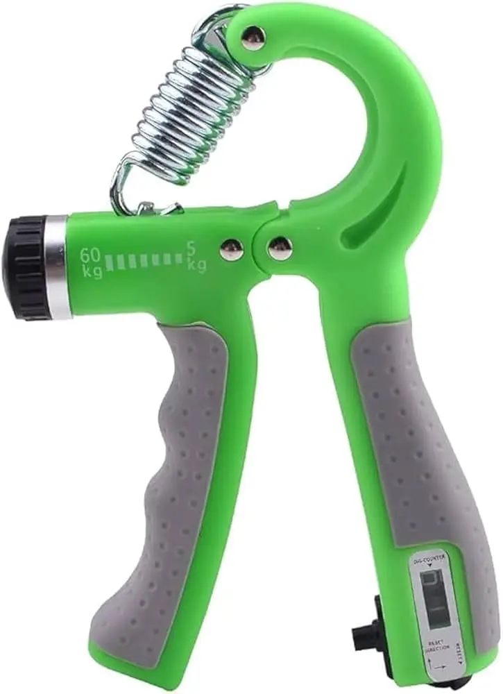 [Hand Grip Green] BUY4LESS - iPower Adjustable Resistance Hand Grip With Counter Durable Hand Strength Exercise Gym - Green…