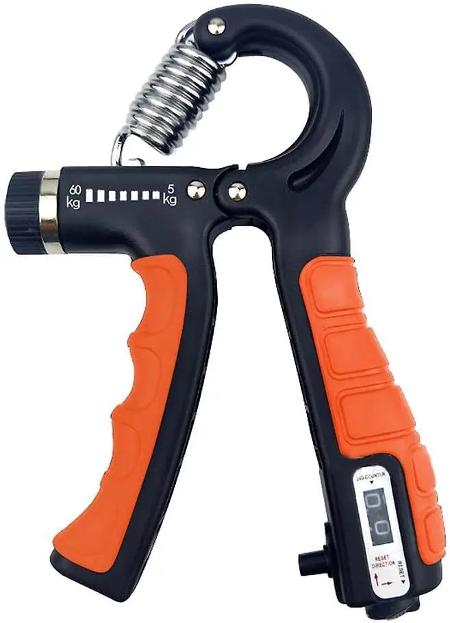 [Hand Grip Orange] BUY4LESS - iPower Adjustable Resistance Hand Grip With Counter Durable Hand Strength Exercise Gym - Orange…