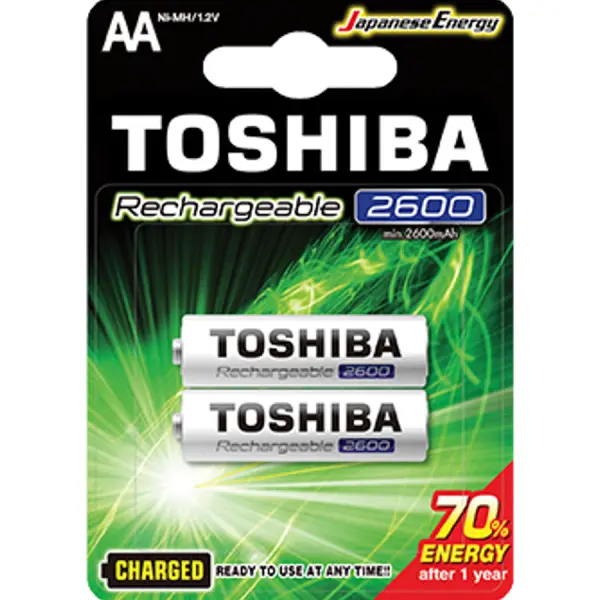 [258442] Toshiba Rechargeable AA 2600mAh - 2Pcs