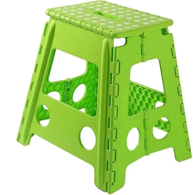 BUY4LESS - Durable Plastic Multi Purpose Folding Step Stool Home Kitchen Easy Storage