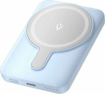 VENTION 5000mAh Magnetic Wireless Power Bank (USB-C + USB-C + Wireless) 20W Blue Light Indicator Display Type Model# FHSL0