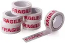 BUY4LESS - Fragile Packing Tape - Pack of 6 (Length 50 Yard, width 48 mm, thickness 50 Micron, Fragile)
