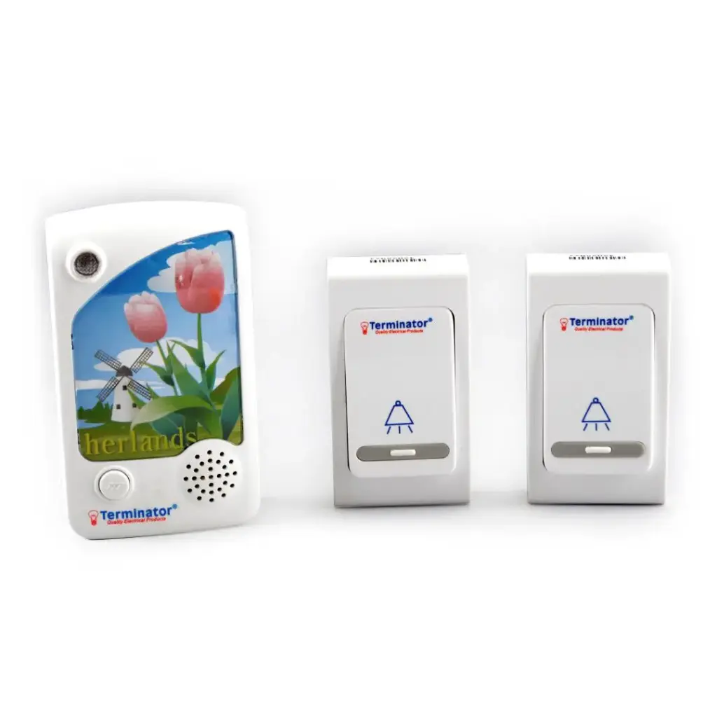 [TDB 014BBAC-13A] Digital Wireless Doorbell 38 Different Melodies AC-DUPLICATE
