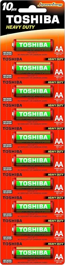 [593406] Toshiba Heavy Duty AA Battery 10-Pack