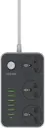 LDNIO SC3604 POWER STRIP WITH 3 AC SOCKETS and 6 USB PORTS black
