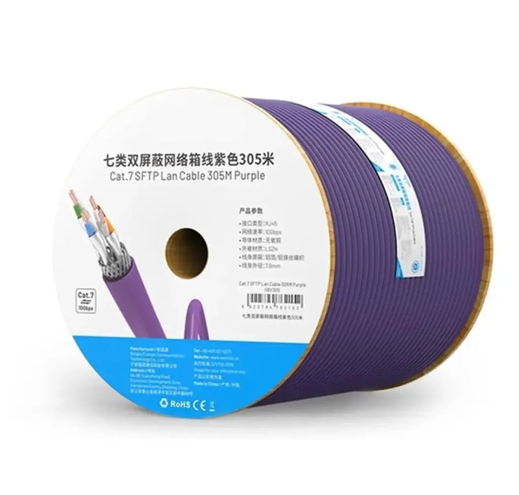 VENTION Cat.7 SFTP Lan Cable 305M Purple Model# IIBV305