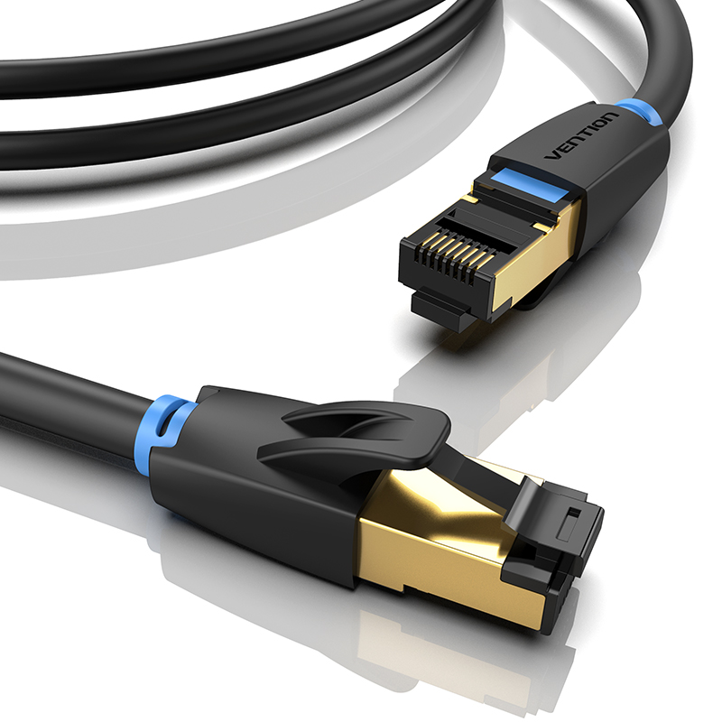 [IKABI] VENTION Cat.8 SSTP Patch Cable 3M Black Model # IKABI