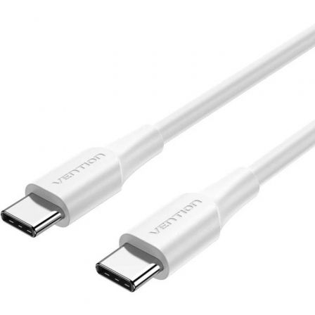 [TRCWH] VENTION USB 2.0 Type-C Male to Type-C Male 3A Cable 2M White PVC Type Model# TRCWH