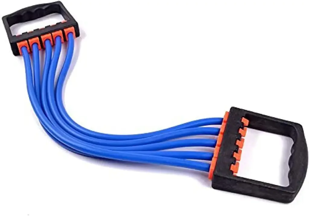 [B4L-S486] BUY4LESS Adjustable Resistance Chest Expander - Assorted Colors, 5 Removable Resistance Bands for Indoor Workout, Yoga, Crossfit, Fitness Training