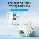 VENTION [IRFW0-10] Cat6 Unshielded Keystone Jack White Plastic Type