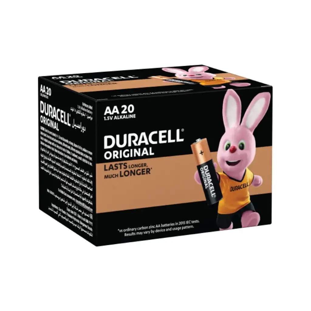 [DUR-MN1500-B20] Duracell Alkaline Battery AA Original 20 Pcs Box Pack