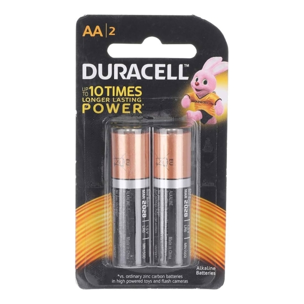 Duracell Alkaline Battery AA Original 2 Pcs Blister Pack