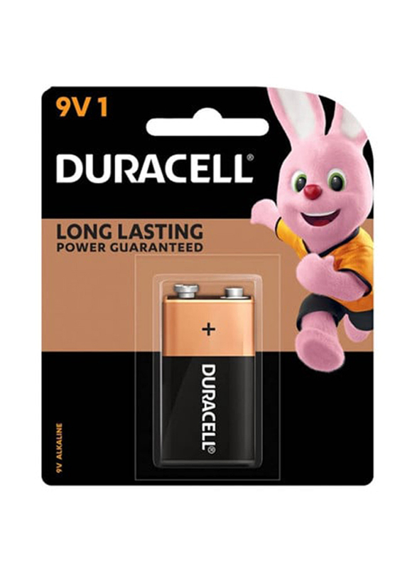 [6447] Duracell Alkaline Battery 9V Long Lasting 1 Pc Blister Pack