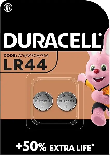 [18332] Duracell Lithium Battery Coin LR44 1.5V 2 Pcs Blister Pack