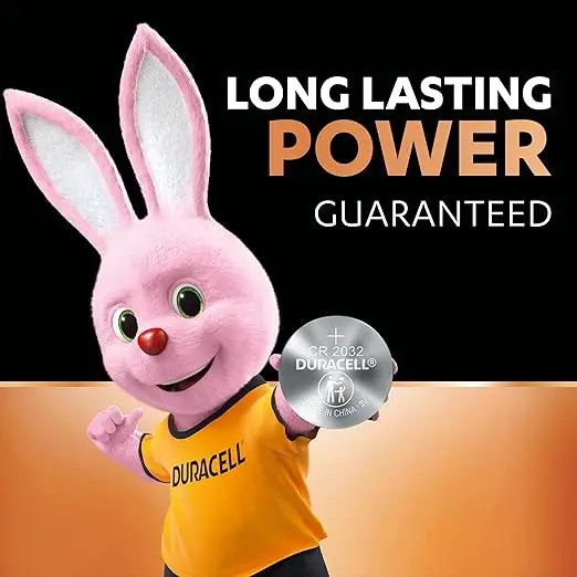 Duracell Lithium Battery Coin CR2032 3V Lithium 2 Pcs Blister Pack