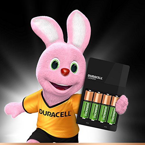 Duracell Battery Charger 4 Hours with 4 Pcs Battery (2AA 1300mAh & 2AAA 750mAh) Blister Pack