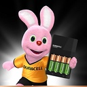 Duracell Battery Charger 4 Hours with 4 Pcs Battery (2AA 1300mAh & 2AAA 750mAh) Blister Pack