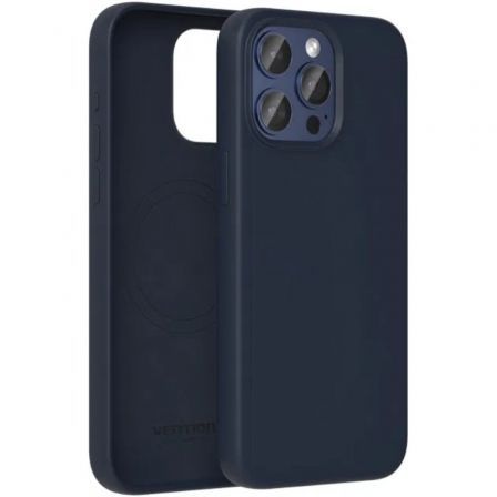 VENTION Liquid Silicone Case for iPhone 14 Plus with MagSafe Midnight Blue Model # KUEL0-20