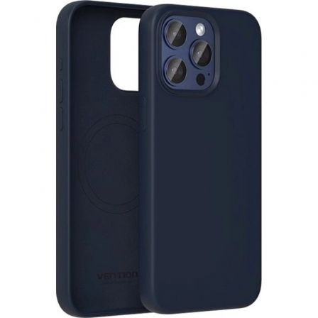 VENTION Liquid Silicone Case for iPhone 14 Pro with MagSafe Midnight Blue Model # KUEL0-30