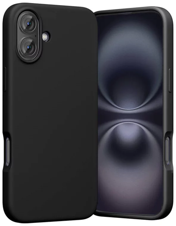 VENTION Liquid Silicone Case for iPhone 16 Plus with MagSafe Black Model # KUHB0-20