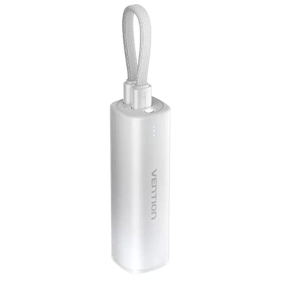 VENTION 5000mAh Power Bank (USB-C + Lightning) 20W Gray Light Indicator Display Type Model # FHWM0