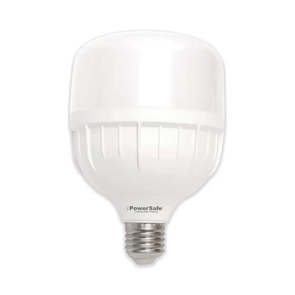 [PSLEDBT 5027 DL] PowerSafe LED Bulb 50W Daylight E27 T Shape, 4500 Lumen, 6500K, 85% Energy Saving, 15,000 Hours Lifespan, with Surge Protection, ESMA Approved