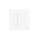 MOES switch Push Ring Zigbee 3 gang white