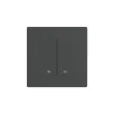 MOES switch Push Ring Zigbee 2 gang Grey
