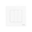 MOES DImmers Push Ring Zigbee 3 gang white